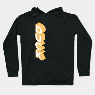 Retro Isometric Duck Sign Hoodie